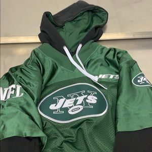 Jets NFL Jersey Stitched In Hoodie